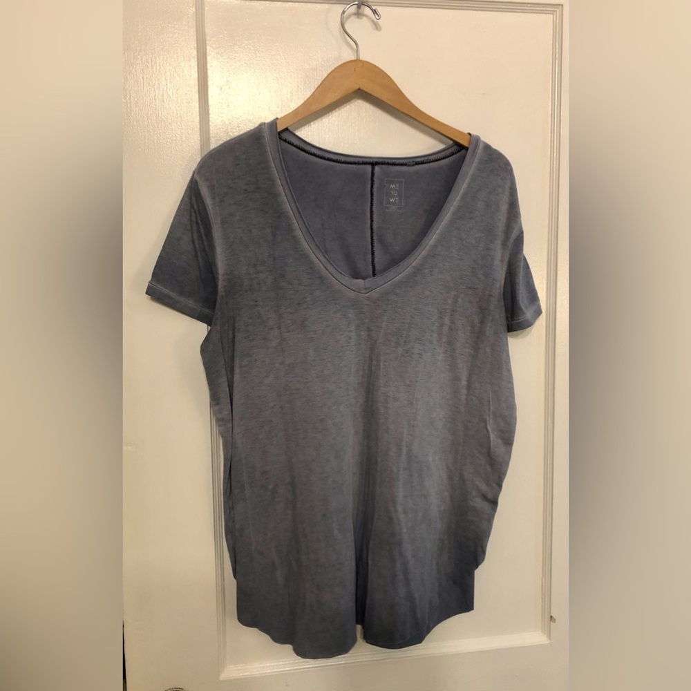 Me to We faded Blue V-neck T-Shirt